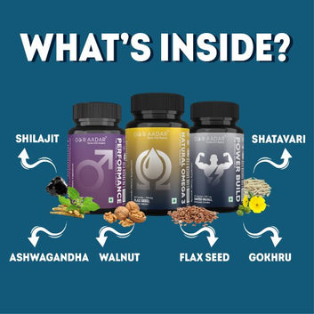 AADAR Ayurveda Hulk Combo Pack <br> (2 x 60 Capsules) <br> (1 x 30 Capsules)