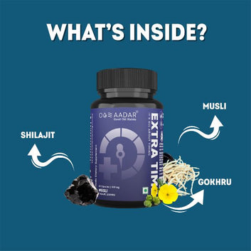 AADAR Ayurveda Extra Time Capsule for Men <br> (60 Capsules)