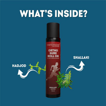 AADAR Ayurveda Orthosure Roll On for Joint, Knee and Muscle Pain Relief<br> (10ml)