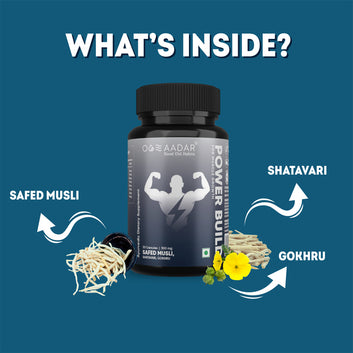 AADAR Ayurveda Power Build Capsule (Natural Muscle Builder) <br> (30 Capsules)