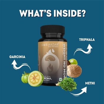 AADAR Ayurveda Weight No More (Natural Weight Loss & Fat Burner)<br> (120 Capsules)