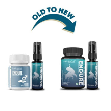 AADAR Ayurveda Endure Capsule & Oil Combo Pack for Premature Ejaculation <br> (60 Caps + 30 ml)