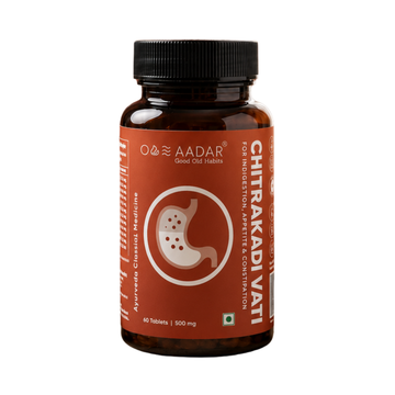 Aadar Chitrakadi Vati | Classical Formula for Indigestion, Appetite & Constipation | 60 Tablets, 500 mg