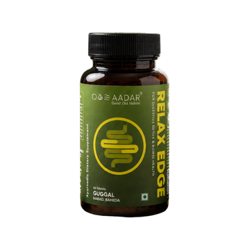 Aadar Relax Edge Triphala Guggulu Tablets | Digestive Cleanse & Bowel Health | 60 Tablets, 550 mg
