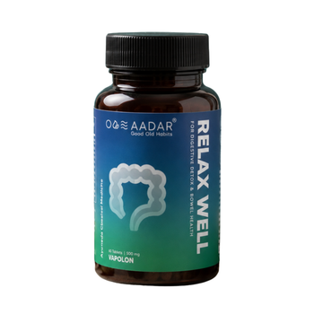 Aadar Relax Well Tablets (60 Tablets, 500mg) | for Digestive Detox, Gas & Bloating