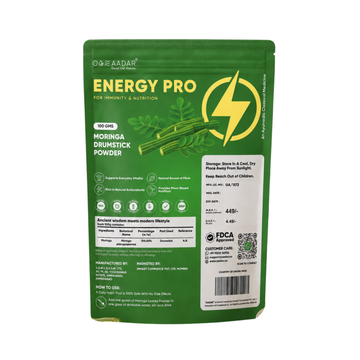 Aadar Energy Pro Moringa Drumstick Powder | Natural Fibre & Everyday Nutrition | 100 g