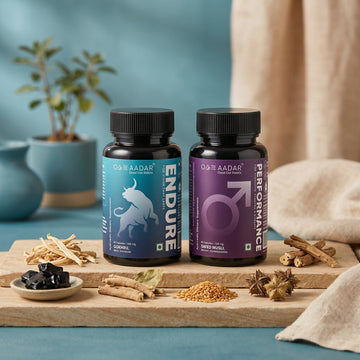 AADAR Ayurveda Performance & Endure Combo Pack for Sexual Wellness <br> (2 x 60 Capsules)