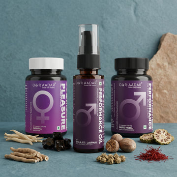 AADAR Ultimate Couple Wellness Combo Pack <br> (2 x 60 Capsules + 30mL)