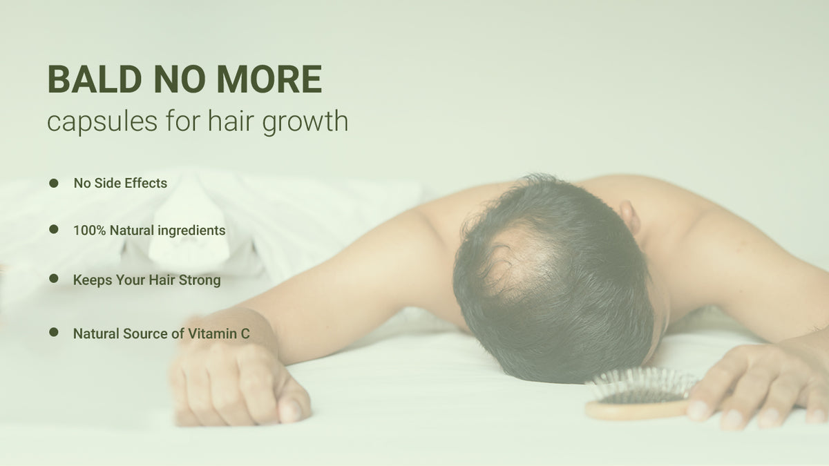 AADAR Ayurveda Bald No More Capsules (60 Caps) A+ Banner