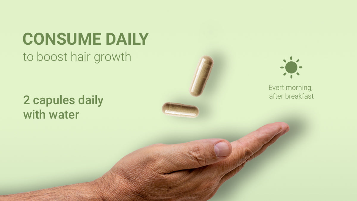 AADAR Ayurveda Bald No More Capsules (60 Caps) A+ Banner