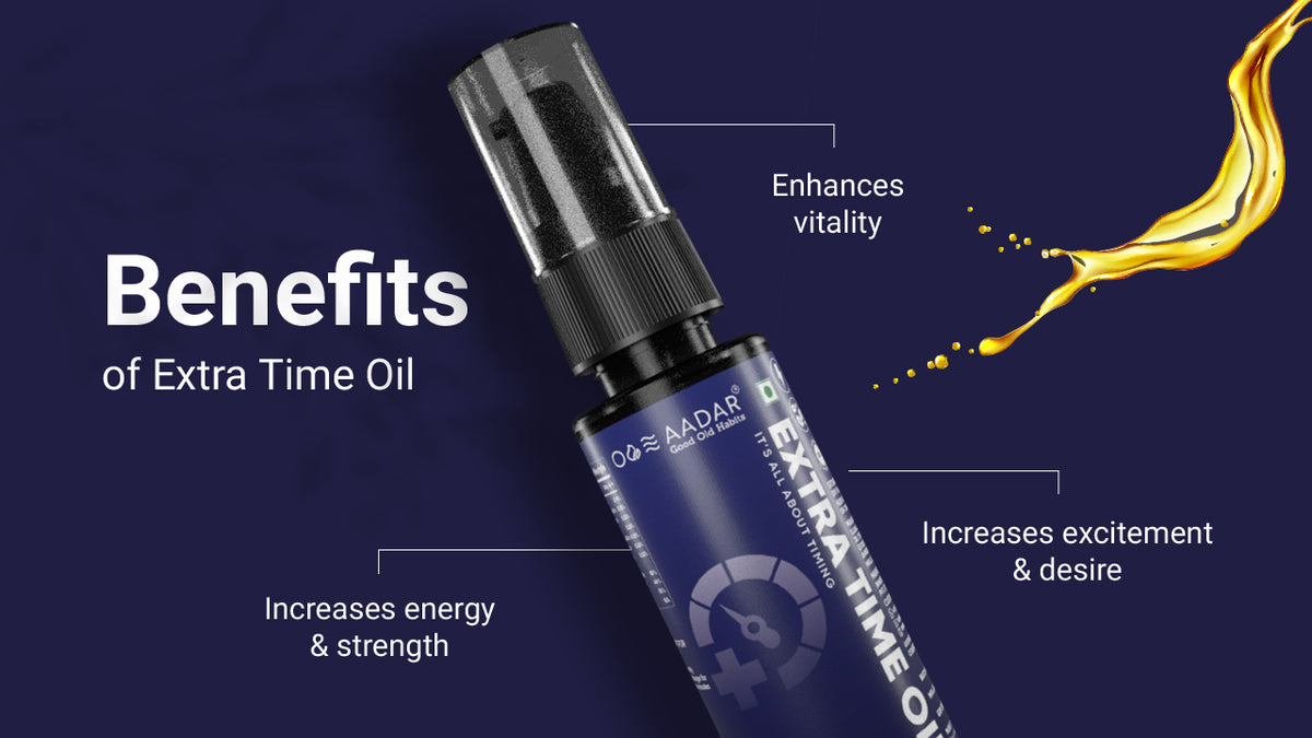 AADAR Ayurveda Extra Time Oil (30 ml) A+ Banner