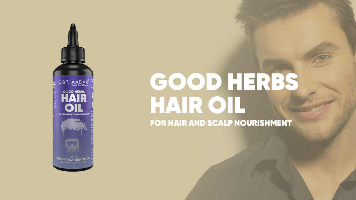 AADAR Ayurveda Good Herbs Onion Hair Oil  (Hair Repair & Nourishment ) (100 ml) A+ Banner