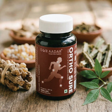 AADAR Ayurveda Ortho Sure Pain Capsule for Joint and Muscle Pain Relief<br> (60 Capsules)