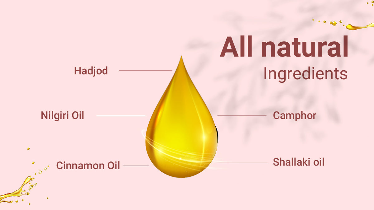 AADAR Ayurveda Ortho Sure Pain Oil for joint, muscle and knee pain relief (100 ml) A+ Banner