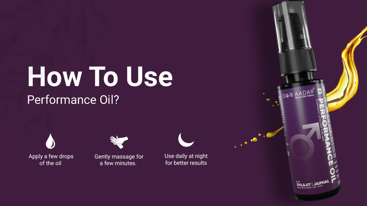 AADAR Ayurveda Performance Oil (Stamina Booster for Men) <br> (30 ml) A+ Banner