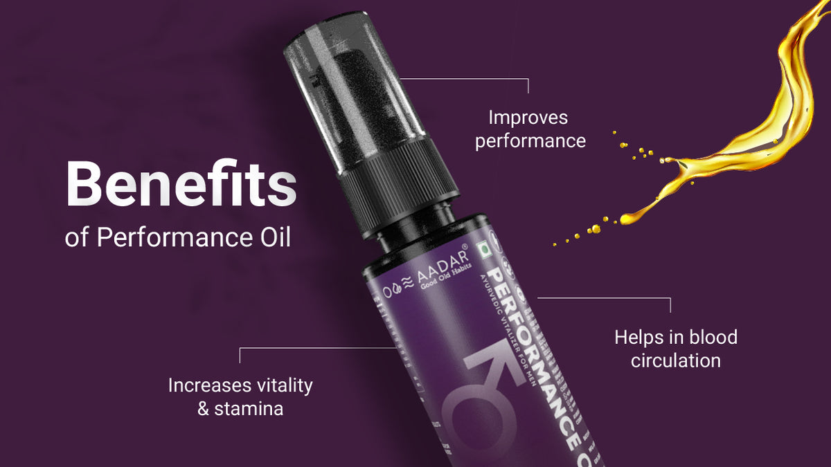 AADAR Ayurveda Performance Oil (Stamina Booster for Men) <br> (30 ml) A+ Banner