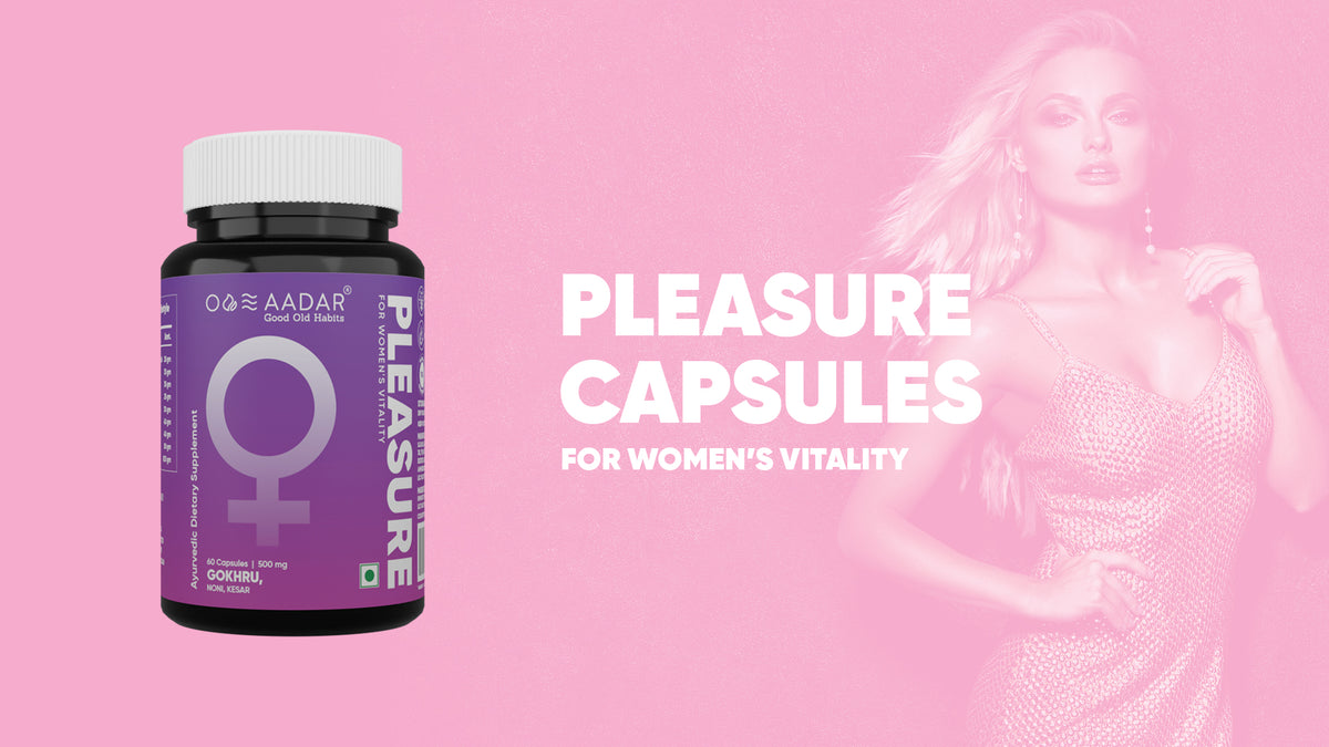 AADAR Pleasure Capsule for Women Sexual Wellness <br>(60 Capsules) A+ Banner
