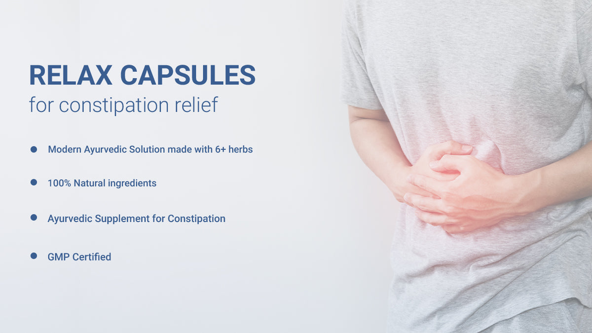 AADAR Ayurveda Relax Pro Capsule (Constipation & Gastric Relief) (60 Capsules) A+ Banner