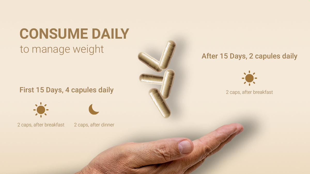 AADAR Ayurveda Weight No More (Natural Weight Loss & Fat Burner) (120 Capsules) A+ Banner