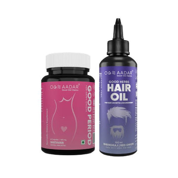 AADAR Ayurveda Goodness Pack for Women <br> (60 Capsules + 100 ml)